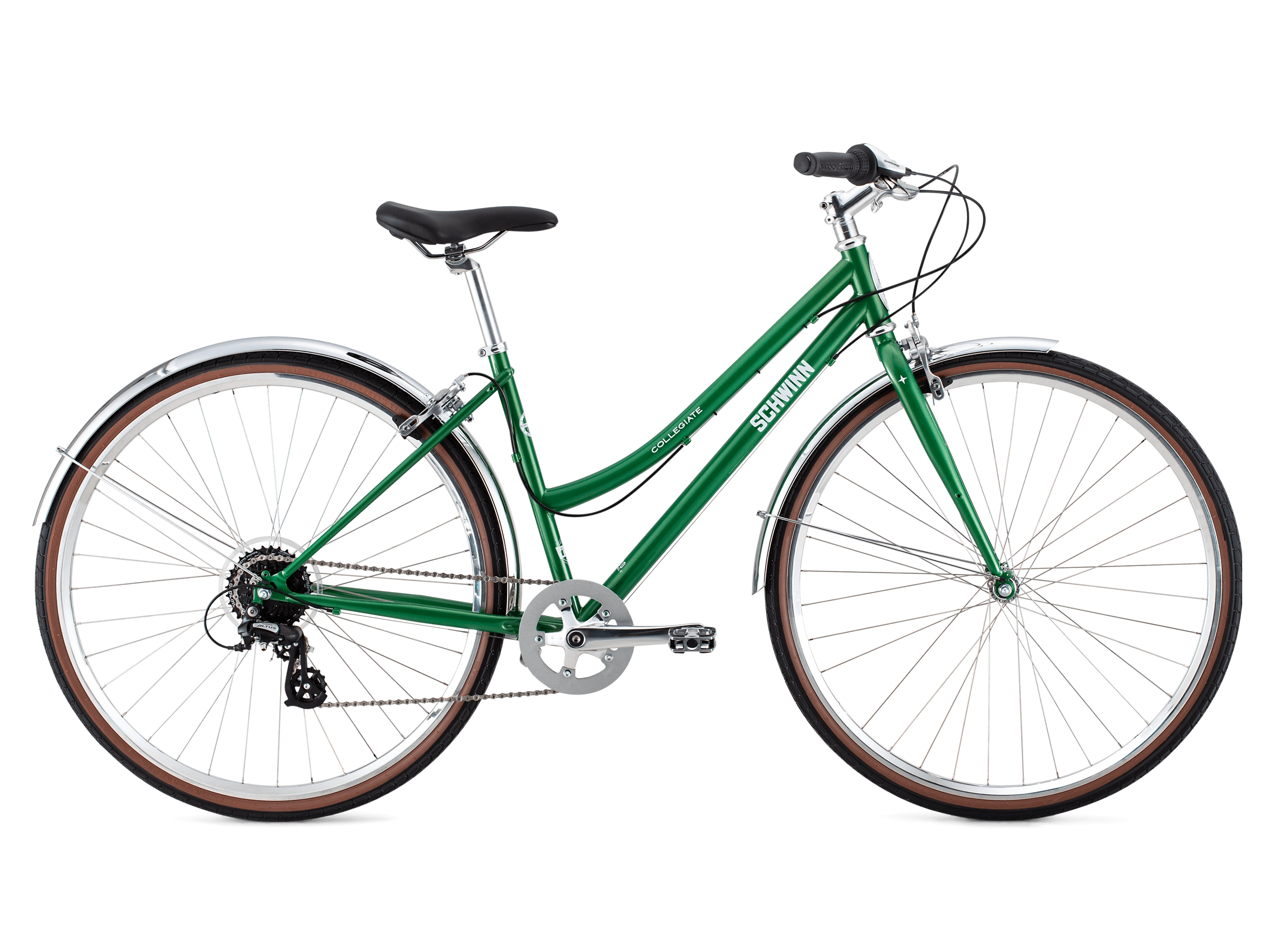 Stylish Step-Thru Bike - Collegiate Style for Urban Adventures.